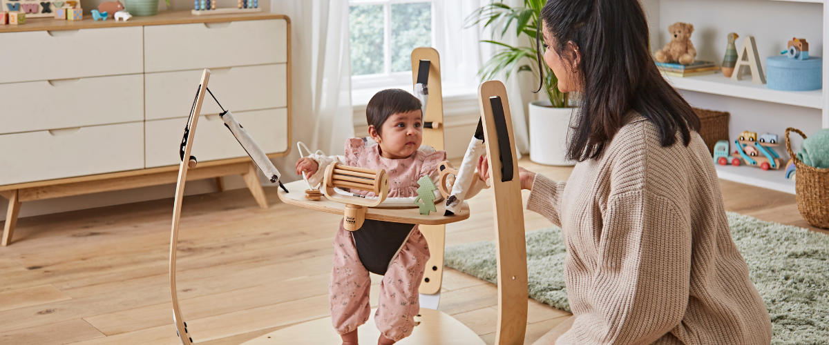 What age can a baby use a jumperoo or bouncer?