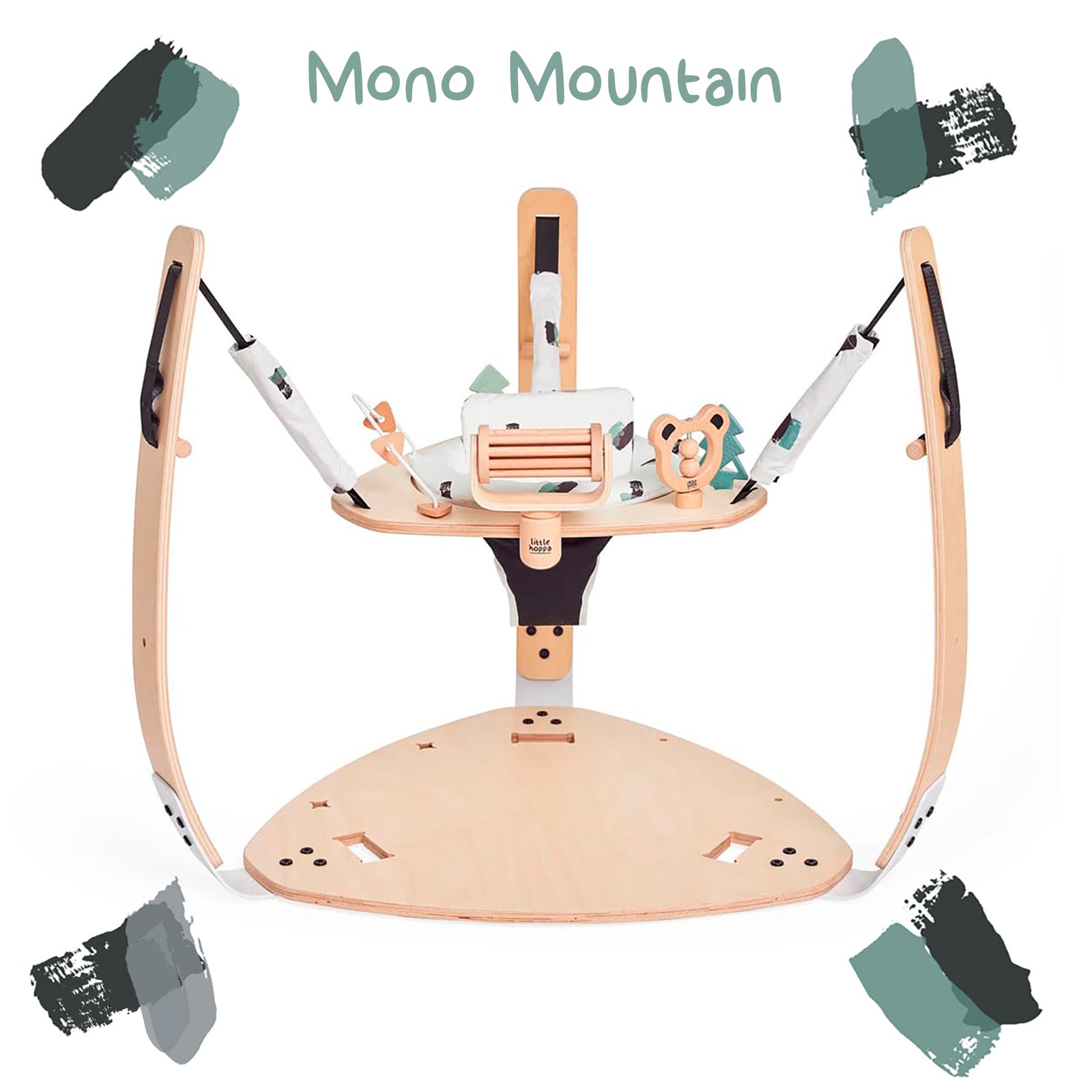 Little Hoppa ® 3-in-1 Wooden Baby Gym, Bouncer and Activity Table