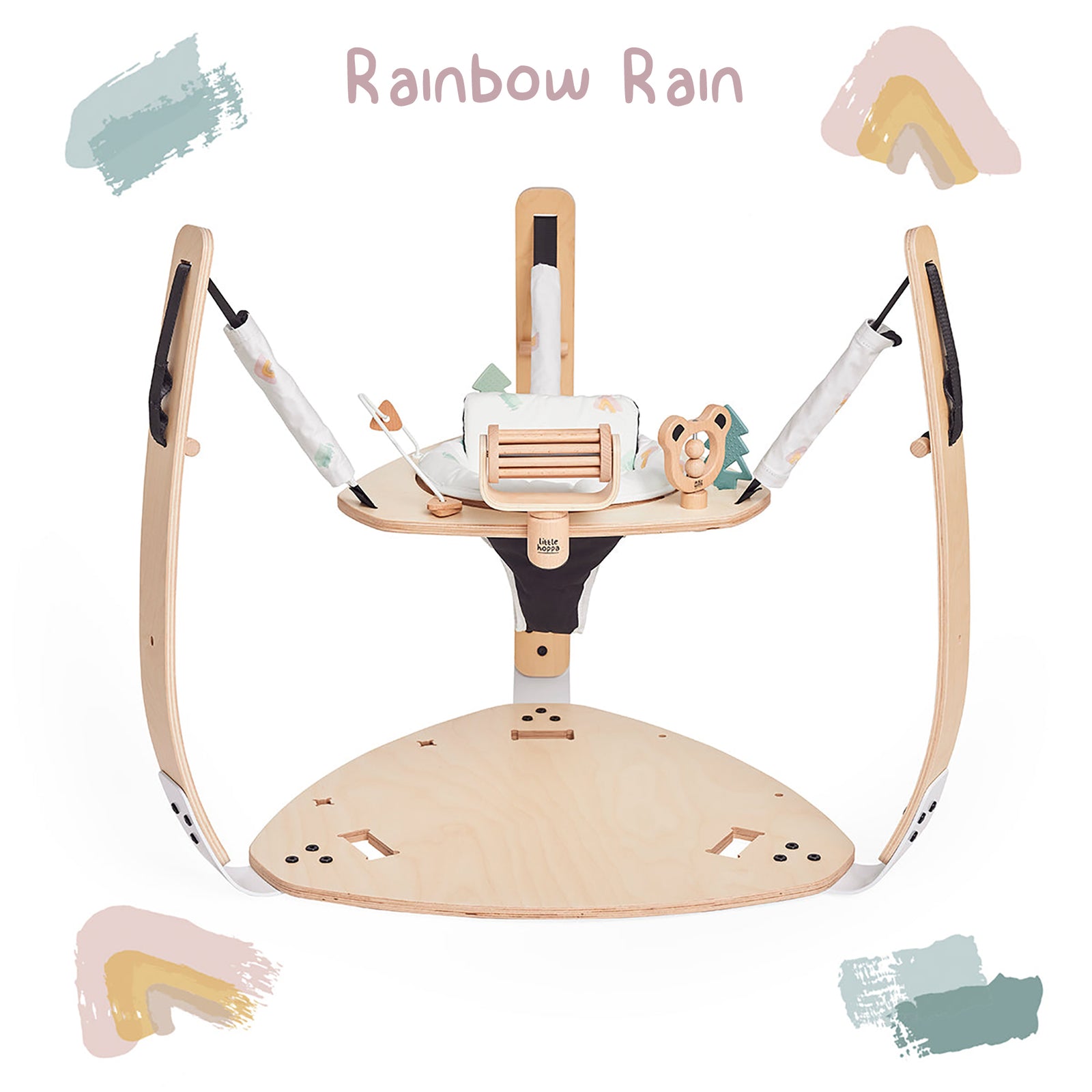 Little Hoppa ® 3-in-1 Wooden Baby Gym, Bouncer and Activity Table