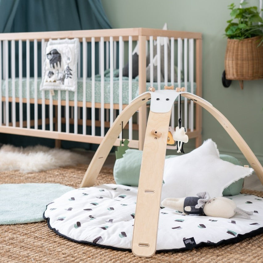 Little Hoppa ® 3-in-1 Wooden Baby Gym, Bouncer and Activity Table