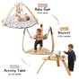 Little Hoppa ® 3-in-1 Wooden Baby Gym, Bouncer and Activity Table