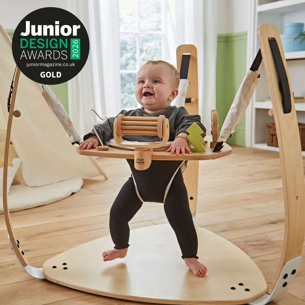 Little Hoppa® Wooden Baby Bouncer