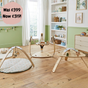 Little Hoppa ® 3-in-1 Wooden Bouncer, Baby Gym and Activity Table