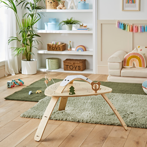 Little Hoppa ® 3-in-1 Wooden Baby Gym, Bouncer and Activity Table