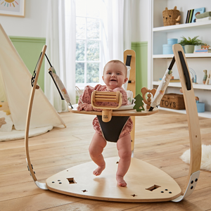 Little Hoppa ® 3-in-1 Wooden Baby Gym, Bouncer and Activity Table