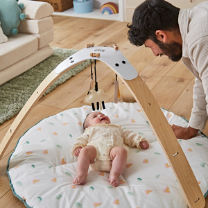 Little Hoppa ® 3-in-1 Wooden Baby Gym, Bouncer and Activity Table
