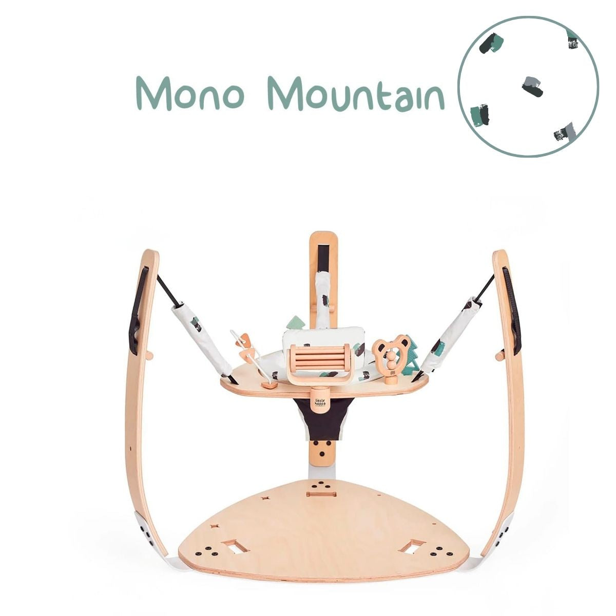 Little Hoppa ® 3-in-1 Wooden Baby Gym, Bouncer and Activity Table