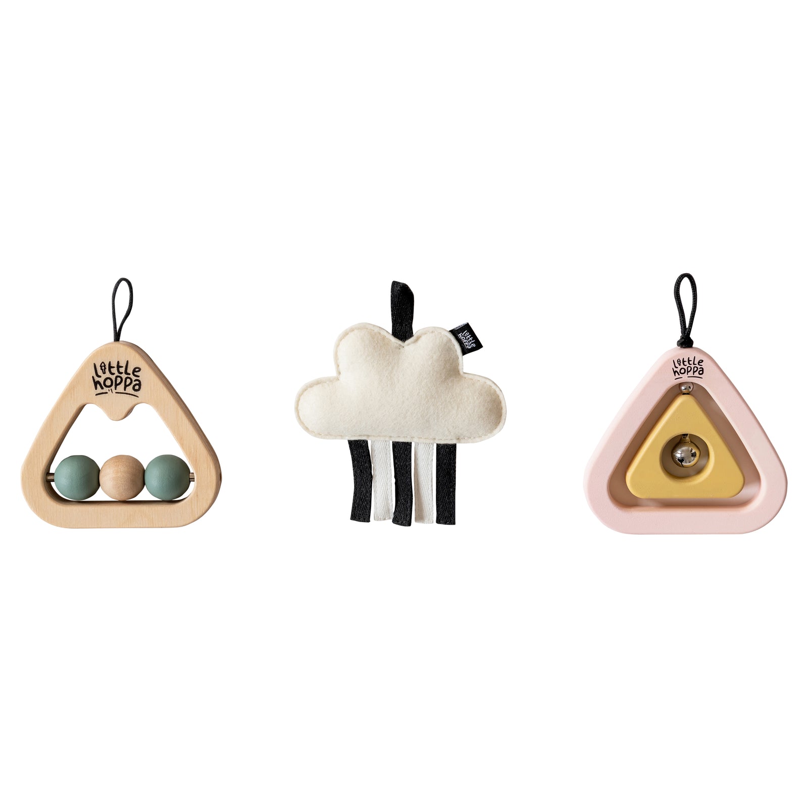 Rainbow Mountain Hanging Baby Toys - Three Pack